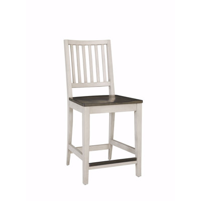 Counter Height Chair W/ Wood Seat