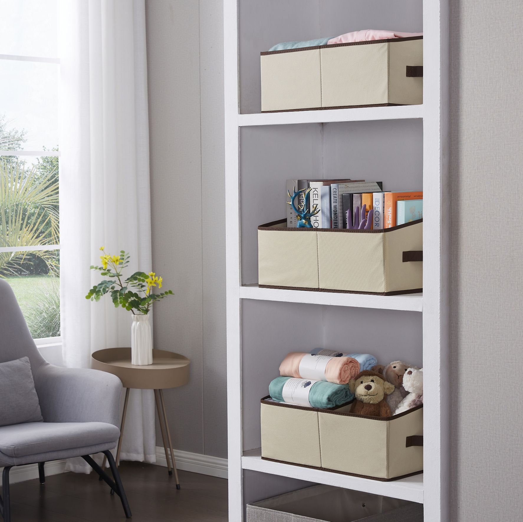 DECOMOMO Trapezoid Fabric Storage Bin Set - Wayfair Canada