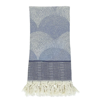 Serviette en coton turc bleu marine