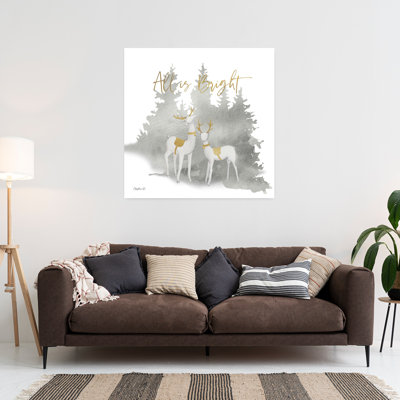 Art contemporain hivernal pin de Woodland