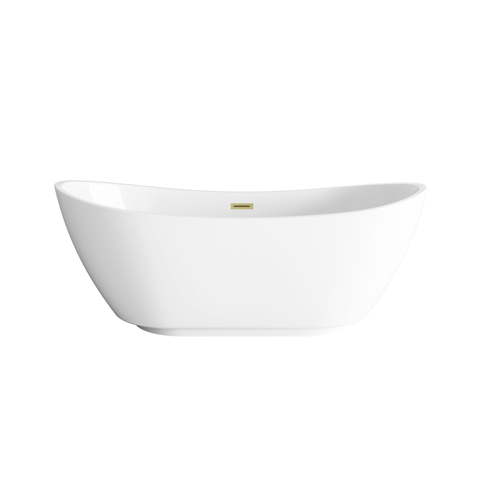 Labrusca 67'' Soaking Bathtub, Brushed Gold