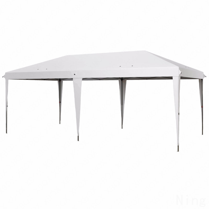 10X19.2FT Pop Up Gazebo, For Party Use With Carry Bag (White), White