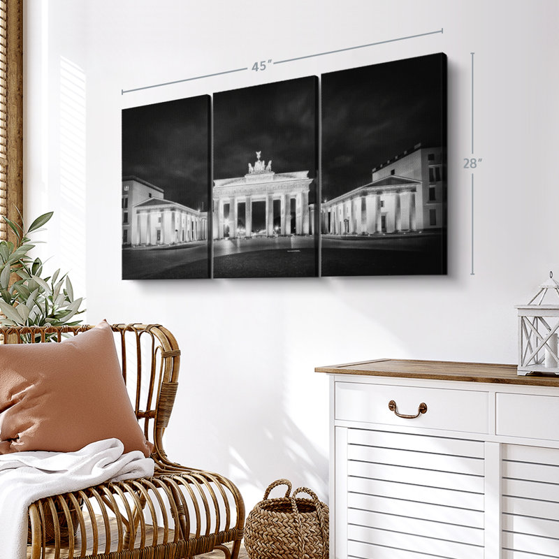 «Berlin Brandenburg Gate», 3 pièces, H 42 po x l 65 po