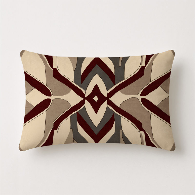 Quantum Patterns Indoor And Outdoor Throw Pillow, Rectangle 14"H x 20"W