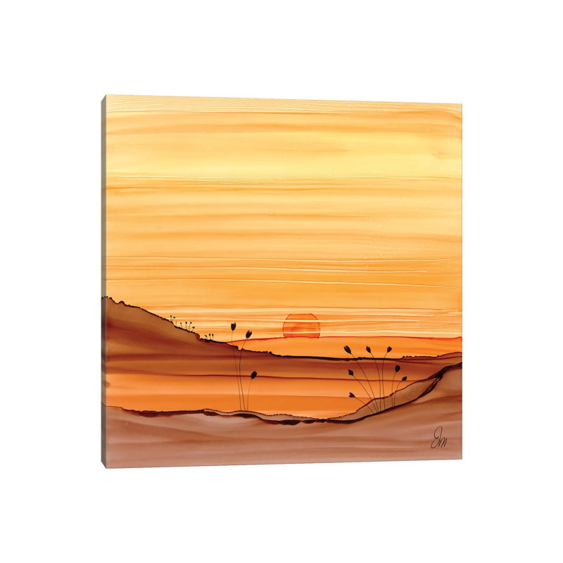 Warming Sunset 1 Piece Wrapped Canvas Painting, 66.04 cm H x 66.04 cm W x 1.91 cm D