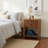 Vivara 2 Drawer Nightstand, Modern Wood Bedside Table in Brown-1483228269