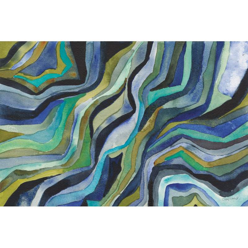 «Flow» par Cheryl Warrick - impression, H 8 po x l 12 po, Toile tendue