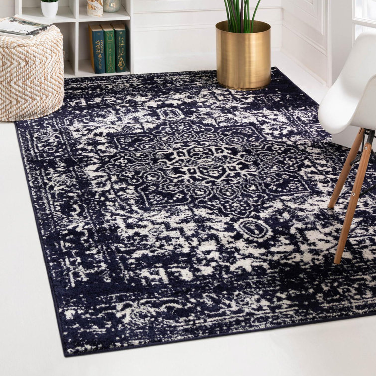 Tapis bleu marine Javert