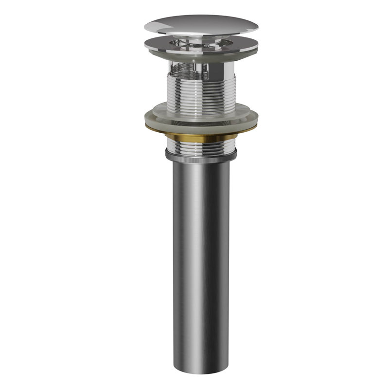 Drain de lavabo de salle de bain escamotable avec trop-plein Karran, Chrome