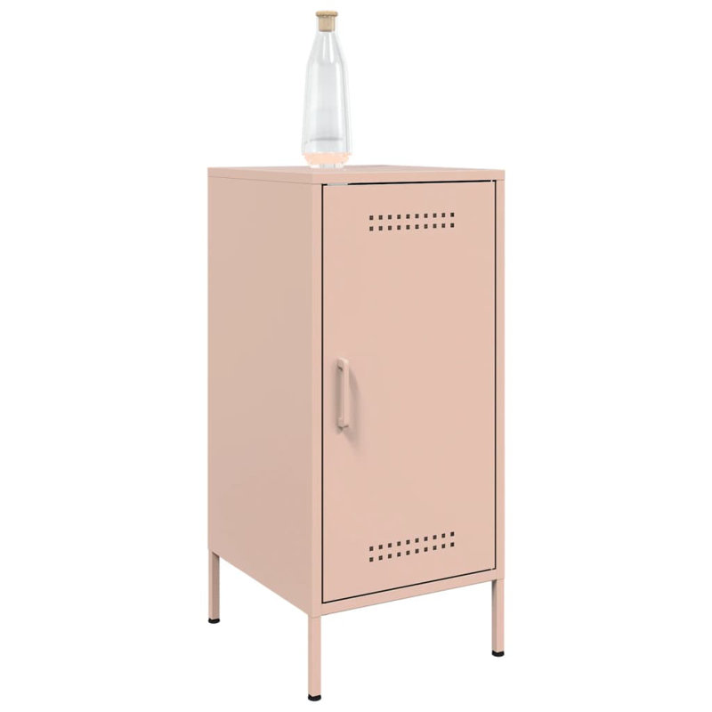 Ambreal Steel Accent Cabinet, Pink