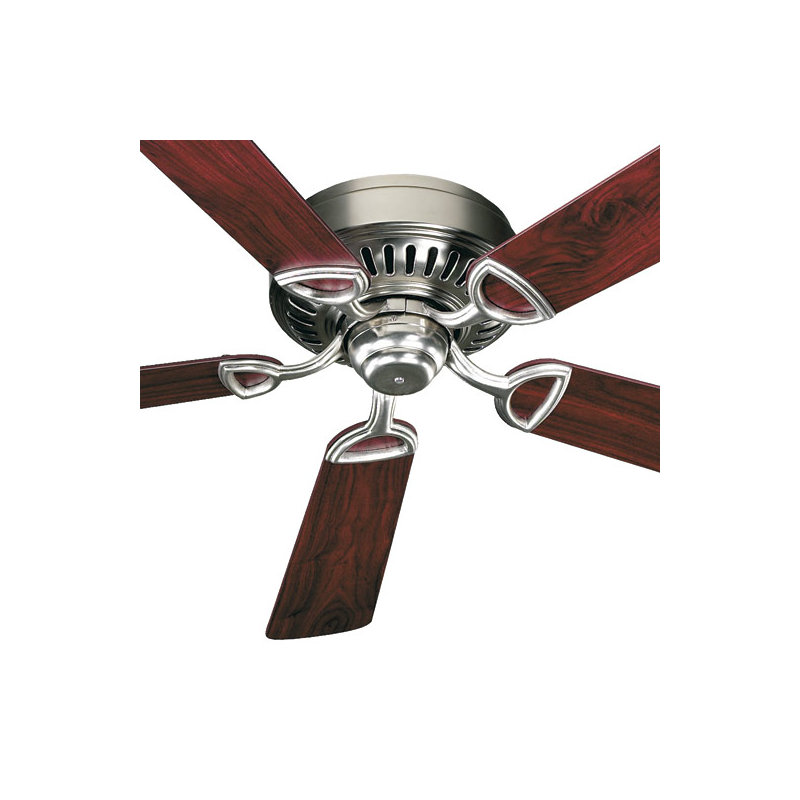 42'' Ceiling Fan, Satin Nickel with Dark Oak/Rosewood Blades