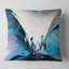 Conception abstraite bleue panoramique - coussin à imprimé paysage-30882850-30882847