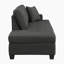 Chaise longue Melodica moderne et contemporaine de 75 po avec revêtement en tissu texturé, coussin de dossier réversible et ressorts ensachés en mousse de qualité supérieure-1971410811