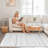 Tribal Striped Moroccan Washable Area Rug - Low Pile Modern Geometric Design for Living Room, Bedroom or Dining room-788565913-786907998