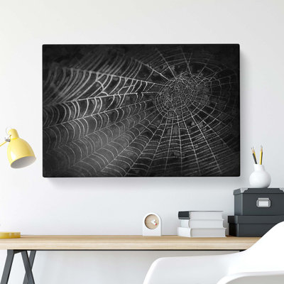 Spiders Cobweb In Abstract - Wrapped Canvas Print