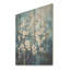 Fleurs d'hiver blanches et bleues - Forêt sur bois-807081198
