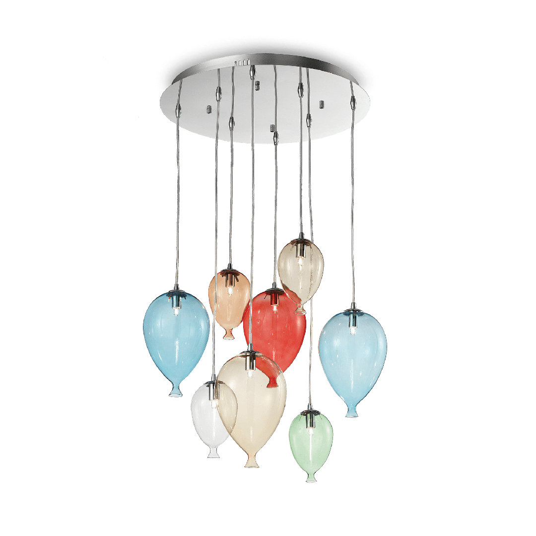 Clown 8 -Light Cluster Geometric Pendant