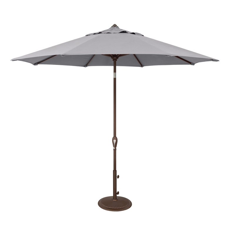 Parasol de patio inclinable 9 'Aruba, Bronze, Granit