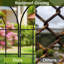 60cm H x 3.3m L(Panels) Metal Garden Fence, No-Dig Outdoor Decorative Border for Flower Beds, Yards and Light Animal Barriers-1871995221