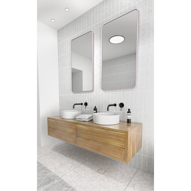 Trinity Metal Mirror, Pink