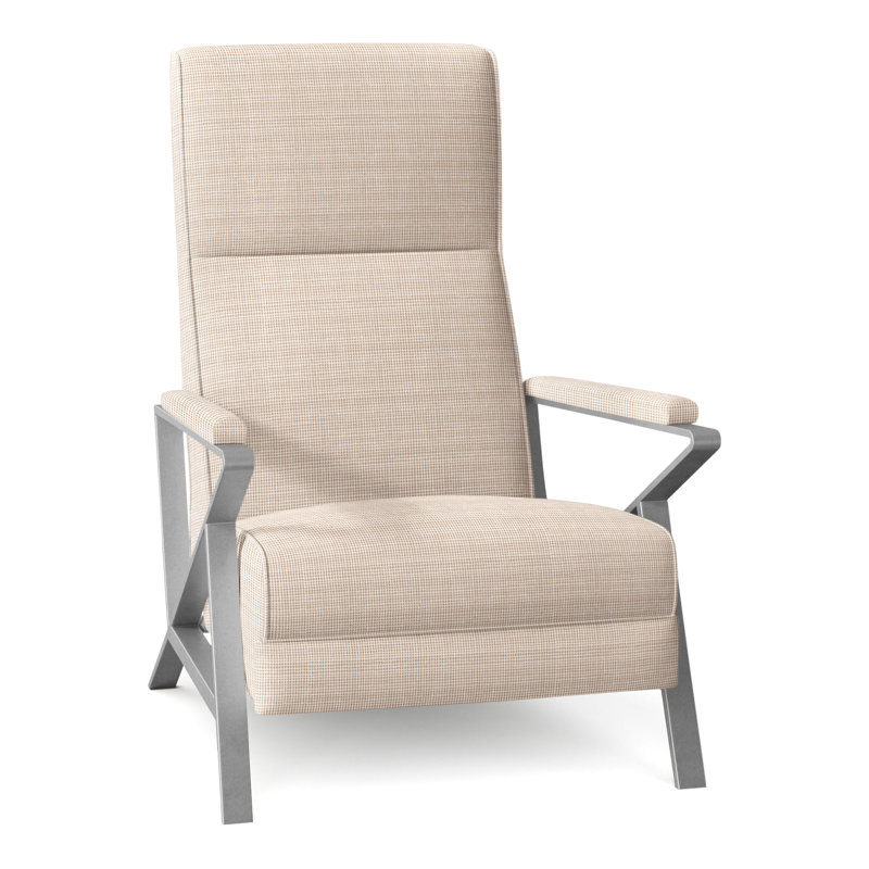 Infinity Recliner, Brushed Nickel, Perigold Rest Bisque