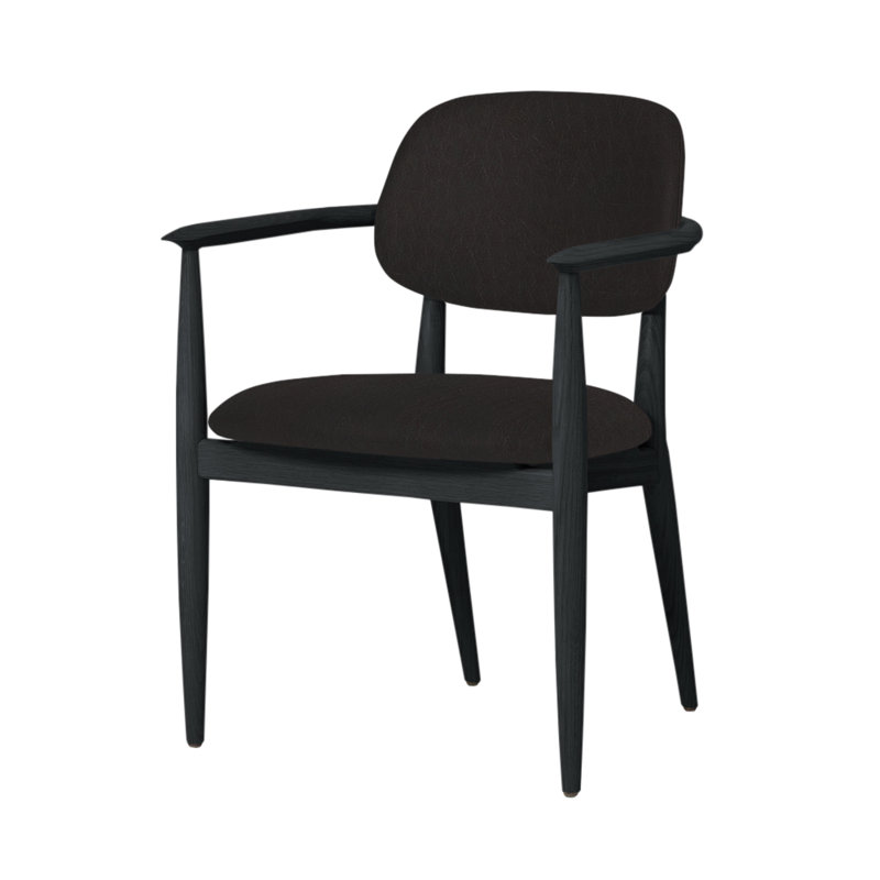 Chaise Slow de Space Copenhagen, Chêne gris, Loup cristal 3386