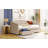 Upholstered daybed Twin Size with Two Drawers and Wood Slat-1261204158