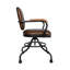 Chaise de travail en cuir véritable Burkburnett