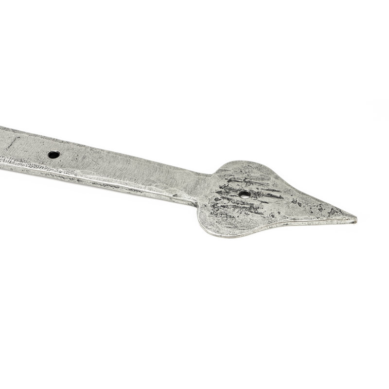 Arrow Head Barn Door Door Accessory, Pewter Patina