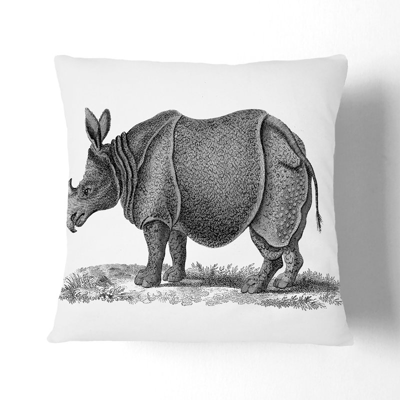 Square Throw Cushion, White, 40cm H x 40cm W x 15cm D