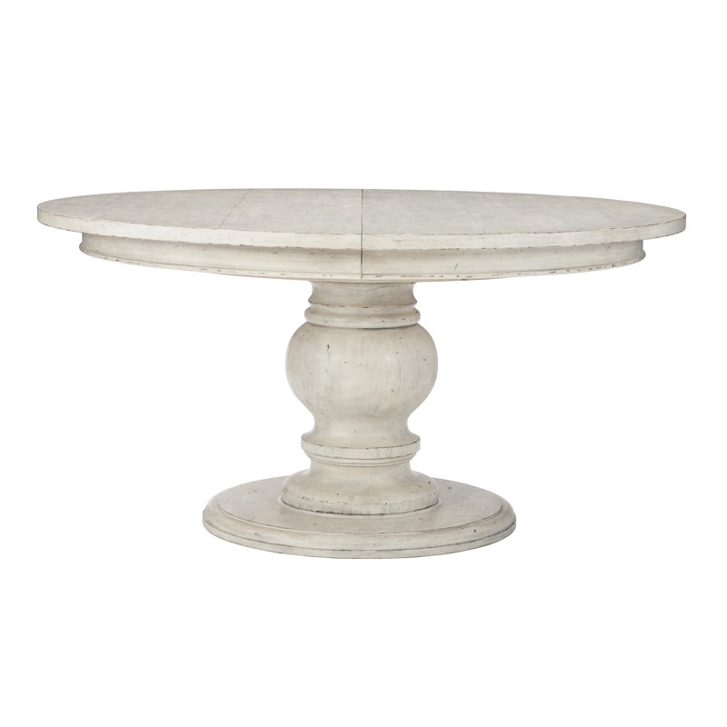 Mirabelle Cream 60" Round Extendable French Country Dining Table