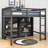 Ilyass Loft Bed with Shelves by Harriet Bee-2018886243-2018886245