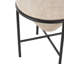 Vase large en métal Cole et gris avec supports en métal noir-123920875