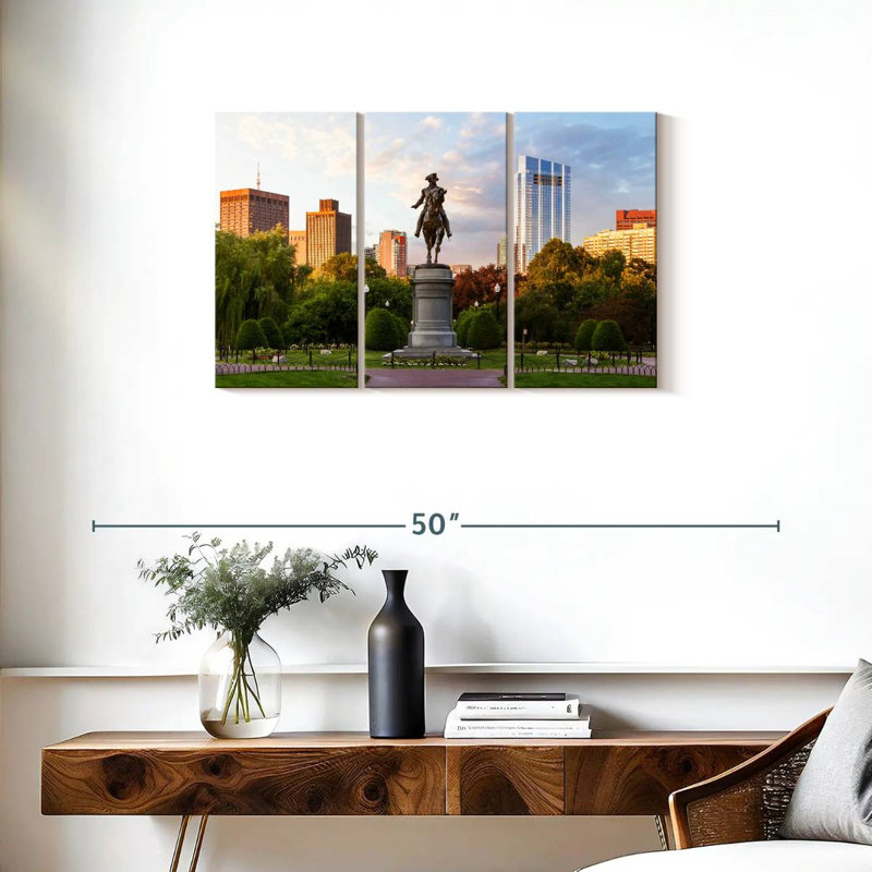Washington Equestrian Statue, 20" H x 33" W