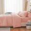 Nitzy Super Soft Reversible Plain Duvet Cover with Pillowcases-1670774717-1670774695