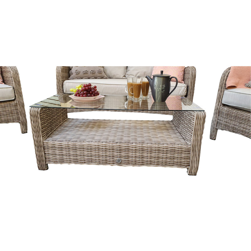 Bauerle 4 Seater Rattan Sofa Set