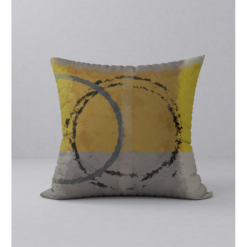 Abstract Throw Pillow, 24" H x 24" W