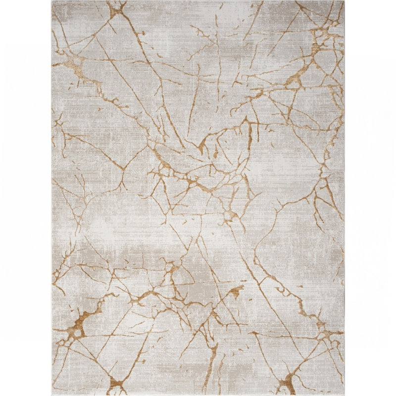 Gold Area Rug, Rectangle 2' x 3'