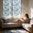 2PCS Window Film Privacy, Decorative No Glue Glass Sticker for Home Window,Static Cling Window Film for Front Door,Heat Control Anti UV,15.7x39.4Inch-681380643