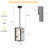 2-Light Frosted Glass Square/Rectangle Modern Pendant Light-1540620853