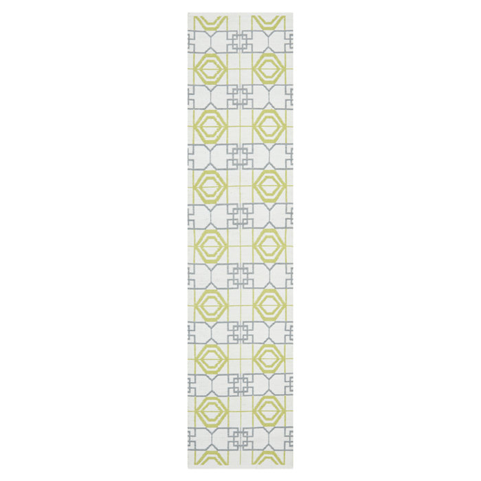 Truman Geometric Hand Woven Indoor / Outdoor Area Rug