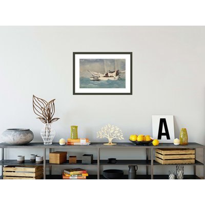 Key West Hauling Anchor by Winslow Homer -Framed Giclee Print