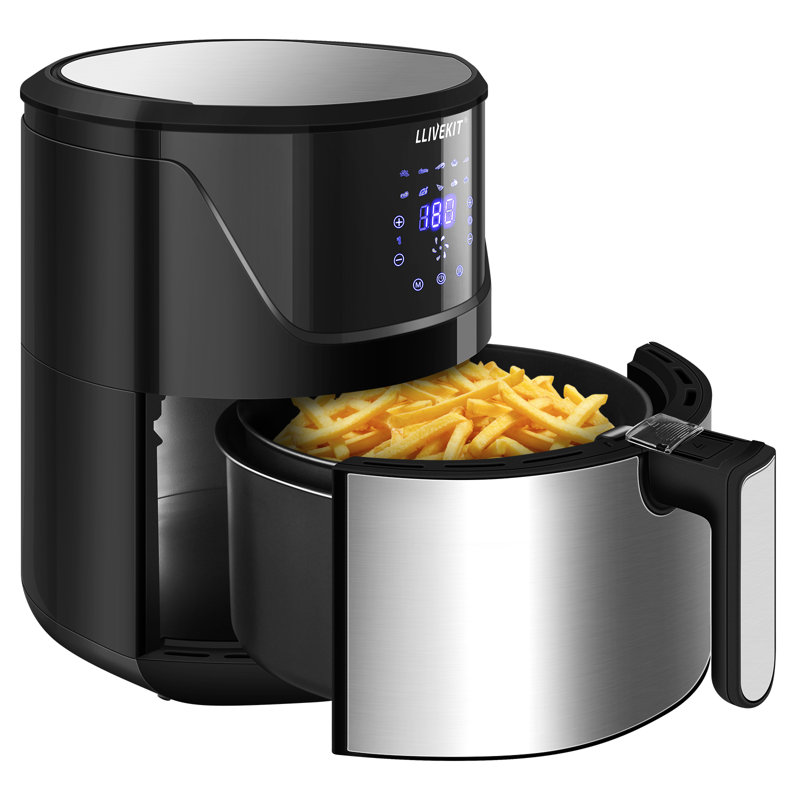 WOLTU 4L Air Fryer Oven, Silver/Black