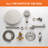 12 Inch Ceiling-Mounted Tub Shower System With Handheld Shower Single-Handle Shower Faucet Set Brass Multifunctional Shower Trim Kit With Rough-In Valve-117167443