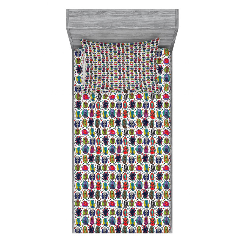 Microfiber Sheet Set, Twin Sheet Set with Fitted Sheet