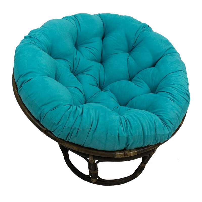 Outdoor 7'' Seat Cushion, 48" W x 48" D, Light Blue