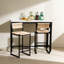 Ensemble de 2 tabourets de bar Honey