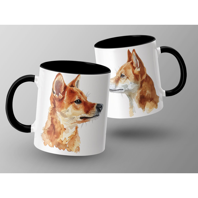 Ceramic Coffee Mug, Black, 3