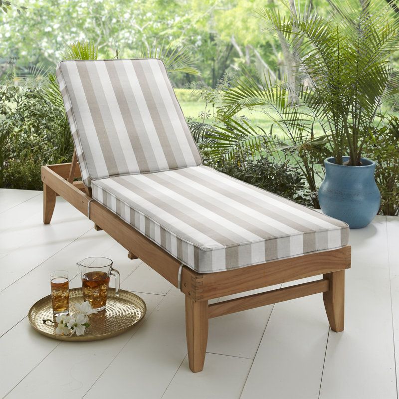 Coussin de siège / dossier d'extérieur Sunbrella, Rayures directionnelles Sunbrella®, L 79 po x P 25 po