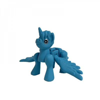 3D Printed Flying Unicorn Figurine